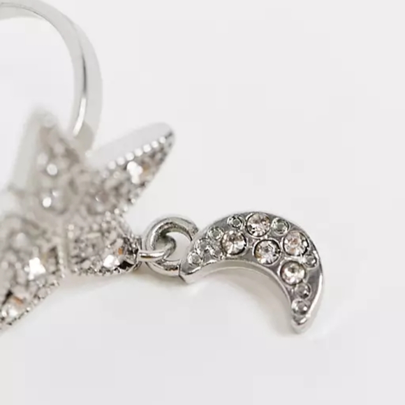 Star Ring With Moon Charm - Picture 5 of 16